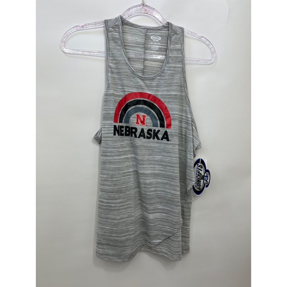 Nebraska Cornhuskers Concepts Sport Athletic Tank‎ Top Shirt Gray Women Sz L NWT